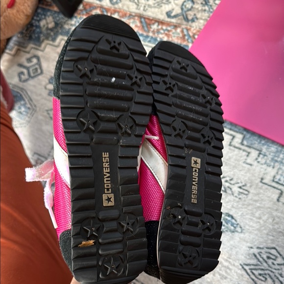 Converse Black and Pink Athletic Shoes - Picture 4 of 6
